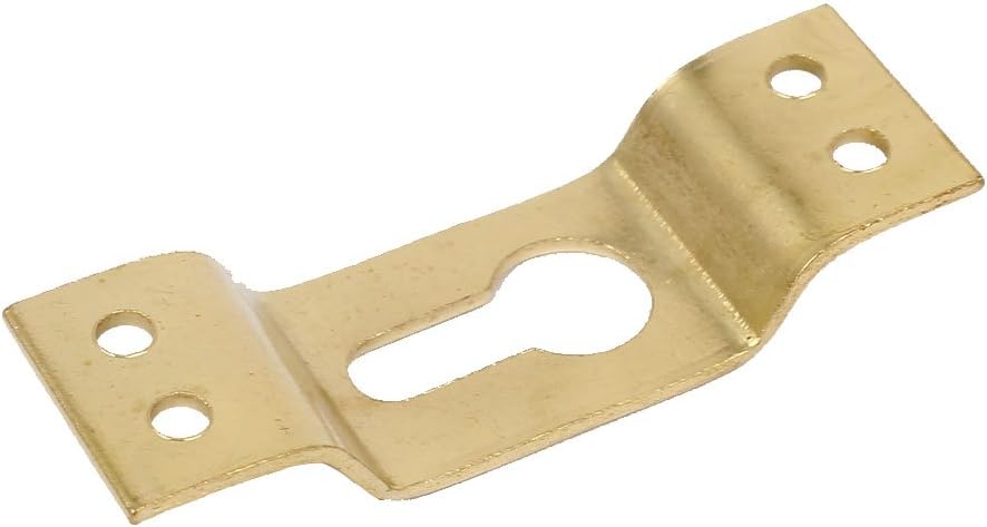 Picture Photo Nails, Screws & Fasteners Frame Hanging Hidden Hook Hanger Gold Tone Picture Hangers 64mmx20mmx9mm 50pcs