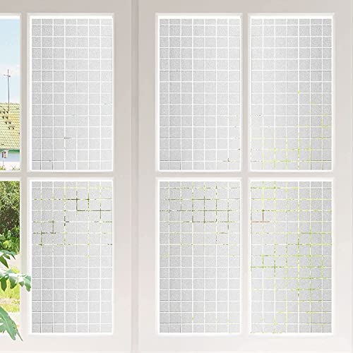 Image of SUNBIRD Window Film Privacy Colorful Window Sticker, Decorative Window Vinyl, Adhesive Home UV Blocking, Heat Insulation Static Cling for Bathroom Office (24 X 60 INCHES, Small Box)