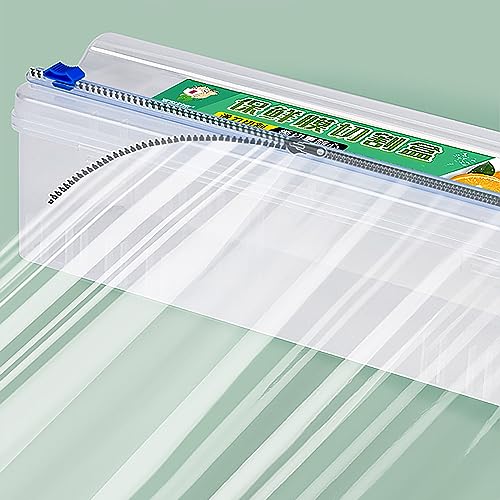 SYXLS Frischhaltefolie Abroller, Frischhaltefolien-Schneidebox, Wiederverwendbare Folie Kunststoff Wrap Halt, für Plastikfolie, Alufolie, Frischhaltefolie und Wachspapier