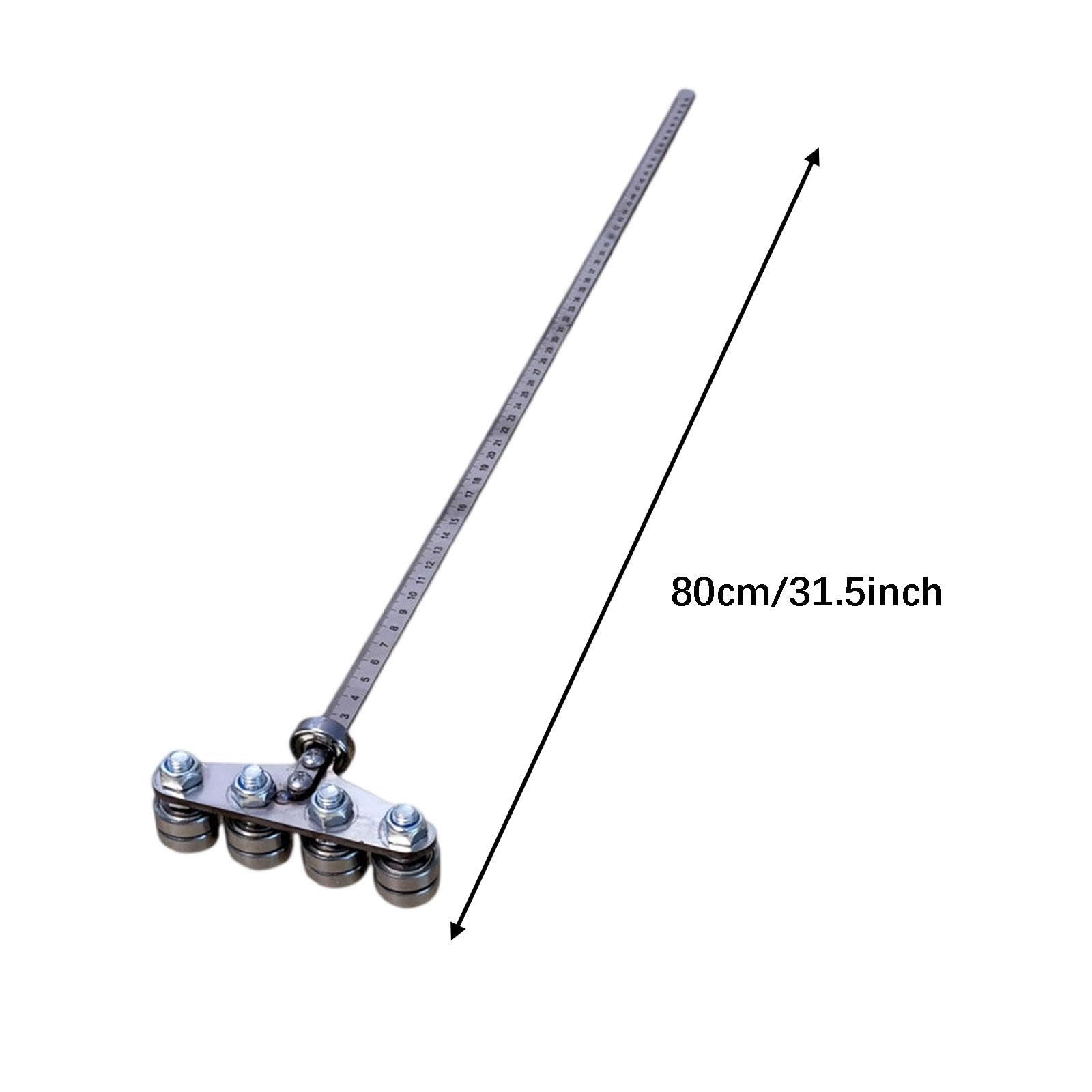 KESOTO Guida per con righello di profondità, accessorio robusto in metallo per lavori di falegnameria, posizionamento, taglio, rifilatura e fresatura, Style L