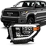 ACANII - For 2019-2020 Toyota Tundra OE Black Housing w/LED DRL Tube LED Headlight Headlamp Assembly Left Driver Side