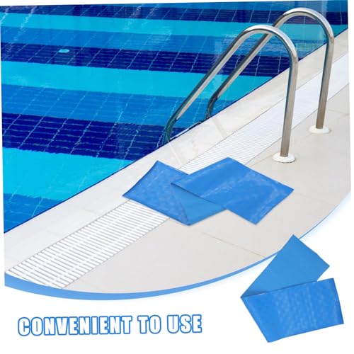 Alfombrilla antideslizante para escalera de piscina azul miniatura 7