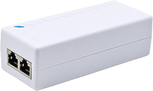 ThePoEstore Inyector Gigabit PoE+ - Convierte no PoE a PoE+ (802.3afat), 30W de potencia, Plug & Play, rango de hasta 328 pies (328.1 ft), color