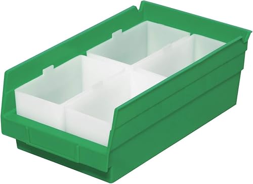 Miniatura 3 de Akro-Mils 30102 - Cubo de basura de plástico para clasificar piezas pequeñas en contenedores de estantes 2-34 pulgadas x 5 pulgadas x 3 pulgadas
