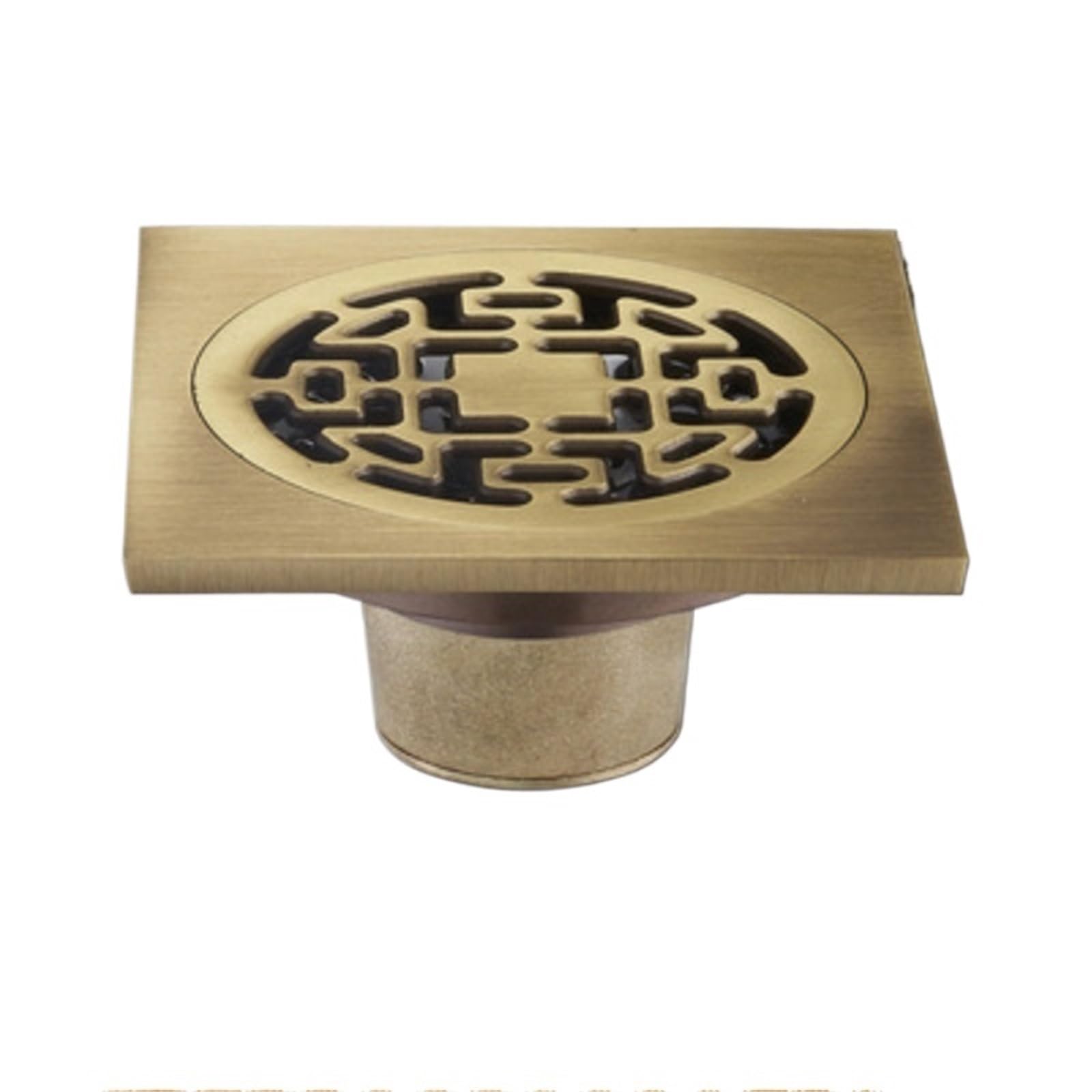 Drain de sol tout en cuivre bleu marine pour douche et salle de bain universel