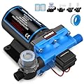 Kohree RV Fresh Water Pump 5.5GPM 55PSI 12V DC Diaphragm Water Pump with Pressure Switch for RV, Marine, Yacht, Caravan