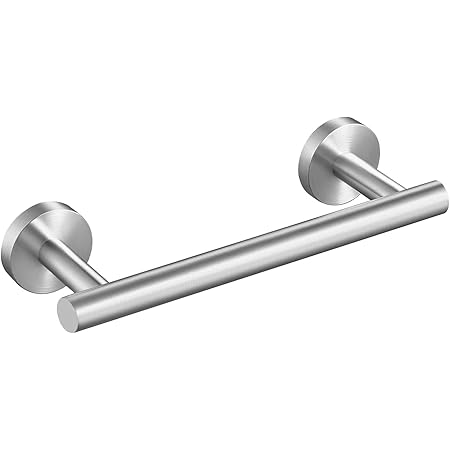 Amazon Brand - Umi Toalleros de Baño Taladro Toallero Barra Acero Inoxidable SUS304 Cocina Toallero Pared Acabado Cepillado 23CM Montaje con ...