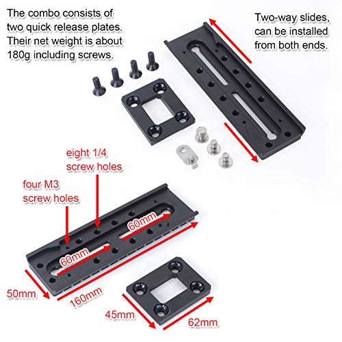 Plaque de dégagement rapide iShoot compatible Manfrotto 500 DV8 - 2