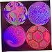 Abaodam 2Pcs Glowing Soccer Training Balls Durable Plastic Football for Random Styles for Outdoor Indoor Fun for Practice Games