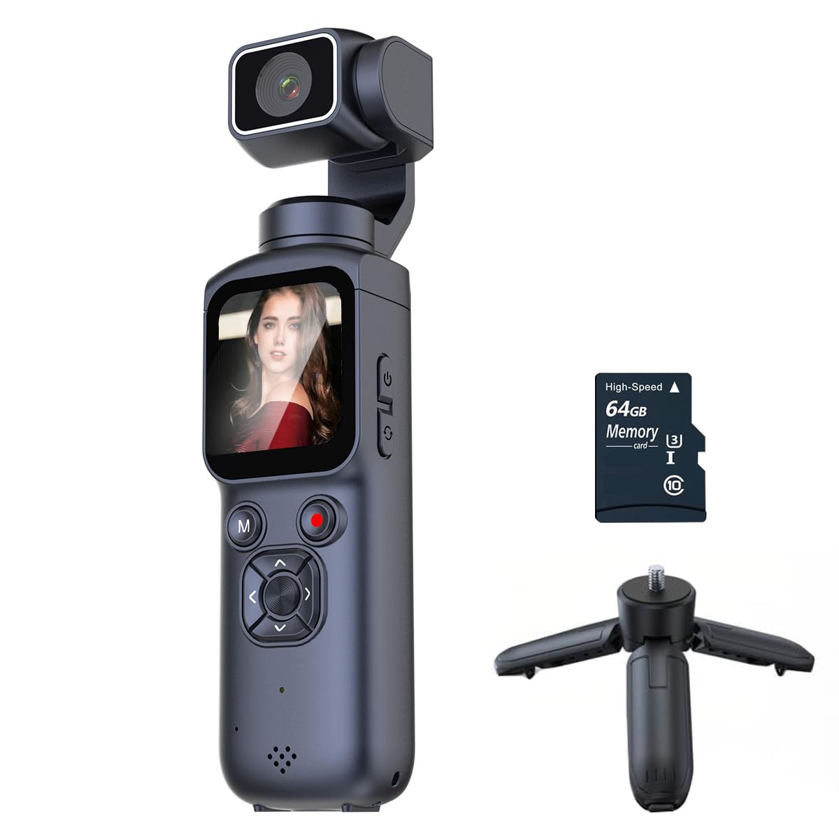 Enzemit 4K Vlogging Camera with 64G Card,Fast Focusing & Face Tracking,Digital Vlogging Camera for TikTok YouTube-picture-12