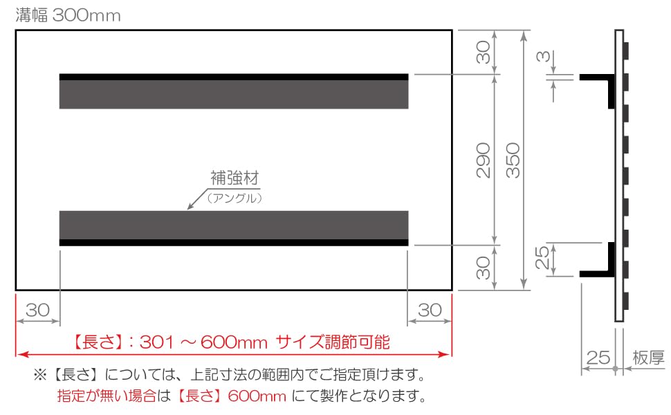 Amazon.co.jp: U字溝 側溝 蓋 カバー グレーチング 鉄製 Cタイプ 板厚