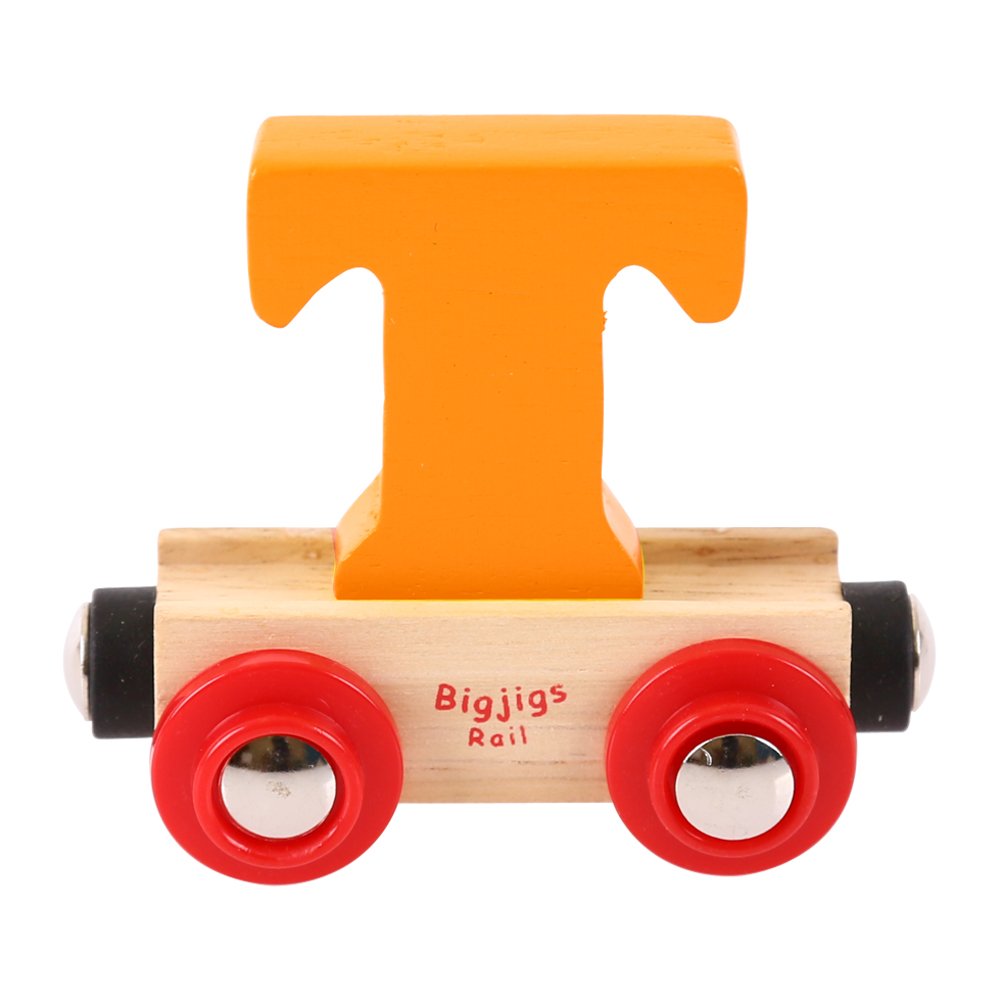 Bigjigs Rail Rail Name Letter T (Orange) โ image 1