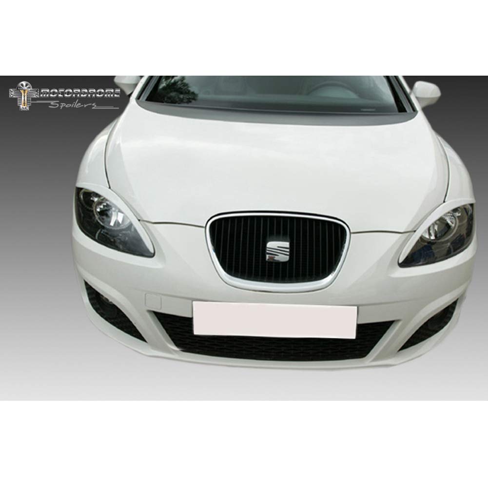 Motordrome Headlight Eyebrows compatible with Seat Leon/Altea/Toledo 2005-2009 (ABS)