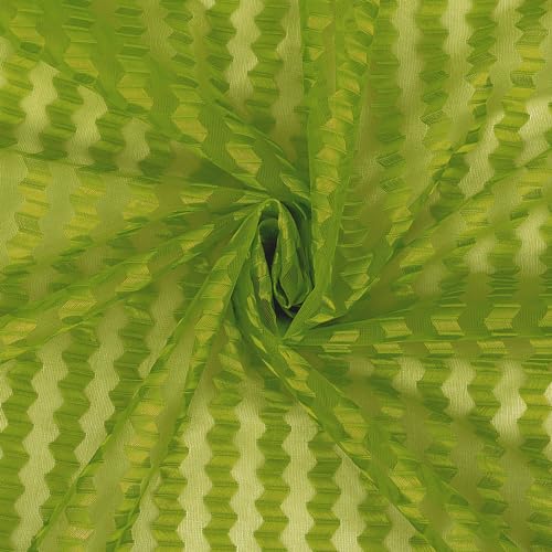 Image of Cortina Polyster Transparent Curtain Set |Long Door Installation | Bedroom Living Room Kids Room | 9 Feet Window Curtain Pack of 1 | Green