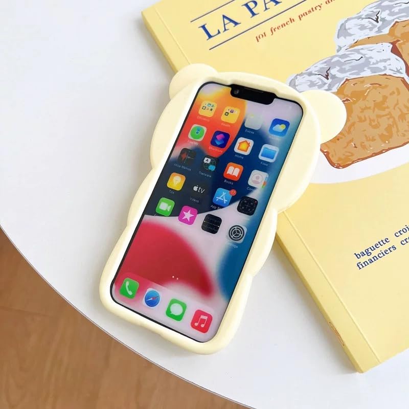 Coque iPhone 17 Pro ours 3D cadeau Kawaii fille - 3