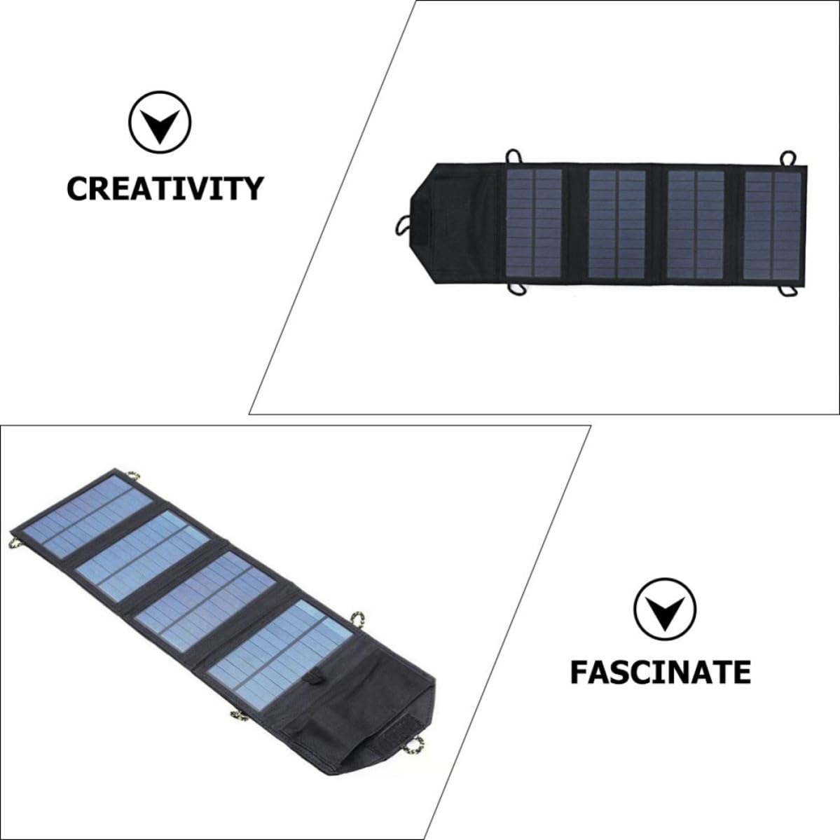10w Monocrystalline Solar Panel Charger with Dual USB Portable Outdoor Solar Charger for Car Boat Camping Emergency Power Supply