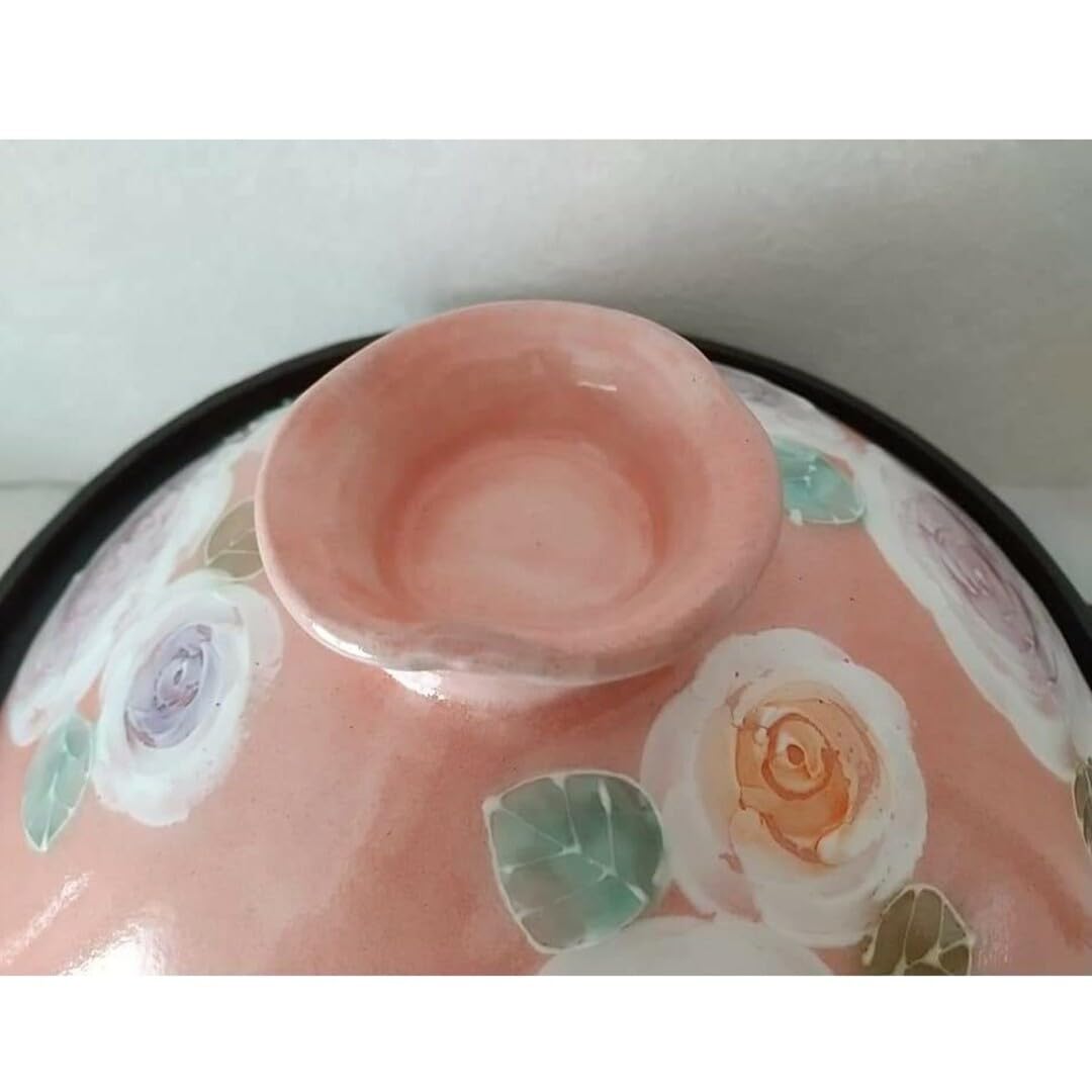 工房風花 彩バラ 土鍋 8号サイズ ゆずりは工房の姉妹工房 Amazon.co.jp: ゆずりは工房の姉妹ブランド工房風花 土鍋 彩バラ 8号