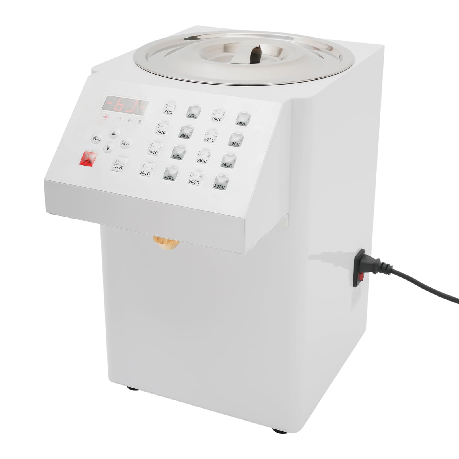 Komercyjny automatyczny dozownik fruktozy do elektrycznego syropu fruktozowego ze stali nierdzewnej 8 l automatyczny dozownik fruktozy do herbaty.