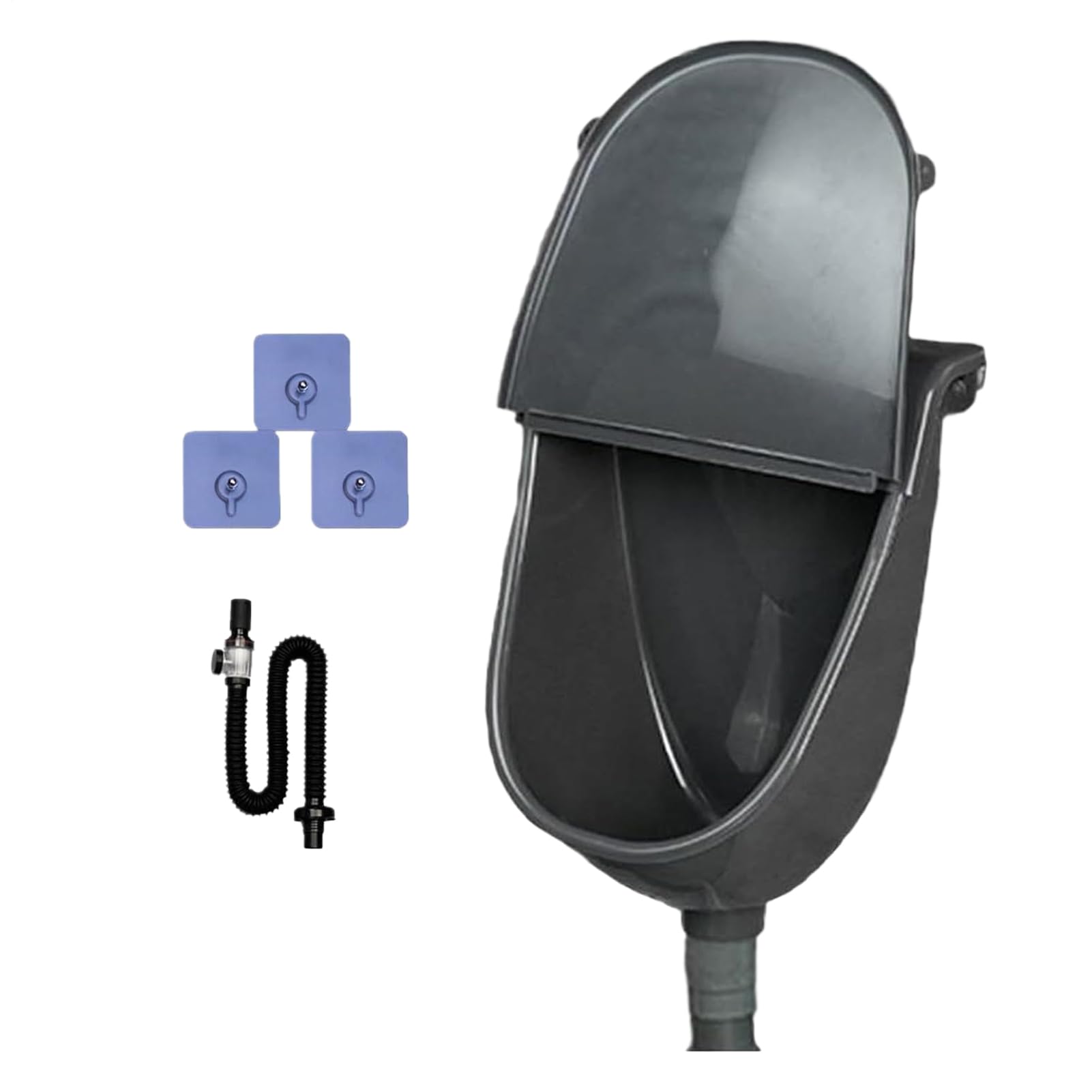 Wandurinal Für Den Außenbereich Mit Ablaufschlauch, Wasserlose Urinal Mit Deckel Für Männer, Tragbare Urinabscheider, Männer Wandpissoir, Für Jungens Und, Camping, Wohn-mobil, Garten