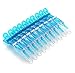 10pcs/set Multicolor Croc Clips Transparent Plastic Hairdresser Clip Hair Styling Sectioning Barrettes Non Slip Alligator Clip Salon DIY Accessories Hairpins for Women and Girls(10pcs-Blue)