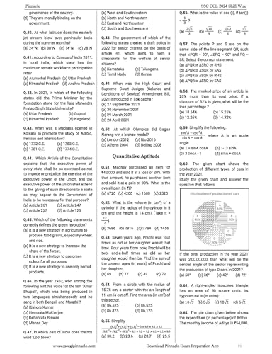 Image of SSC CGL ( Combined Graduate Level ) book | English Medium | 36 Sets Previous Year Solved Papers | 3rd Edition | For Tier 1 & Tier 2