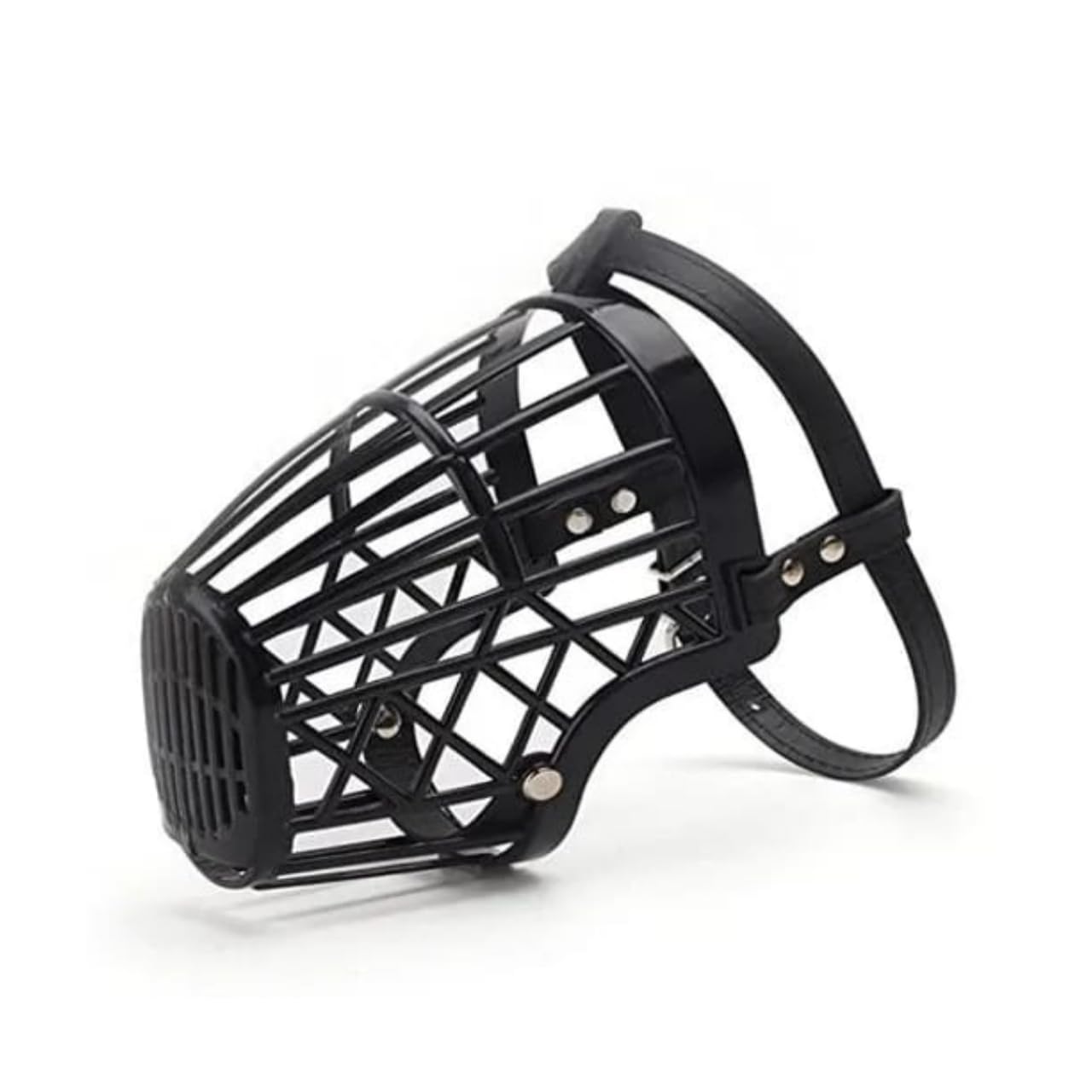 DRK Shopmart Adjustable Plastic Dog Muzzle and Mouth Cover for Anti-Biting - Ideal for Medium 4 no -Sized Aggressive Dogs