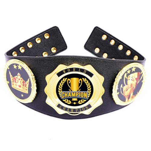 CHXIXUE Championship Belt - Football Baseball Softball Soccer Basketball Esports Fantasy Sports Hockey Wrestling Boxing High School College Class Tournament or League Winner Youth Champion Belt