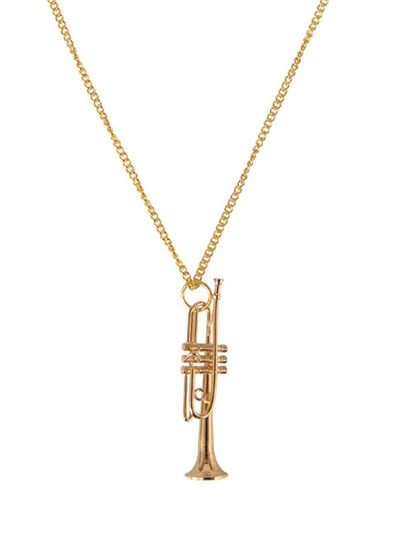 Timando Chaîne avec pendentif en forme de trompette et cadeau