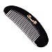 Hair and Beard Combs - Breezelike Fine Tooth Black Buffalo Horn Comb for Detangling - No Static Hair Comb for Women, Men and Girls
