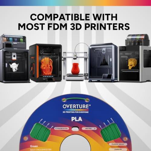 Image of OVERTURE 4KG Bundle High Speed PLA Filament 1.75mm, 3D Printer Filament