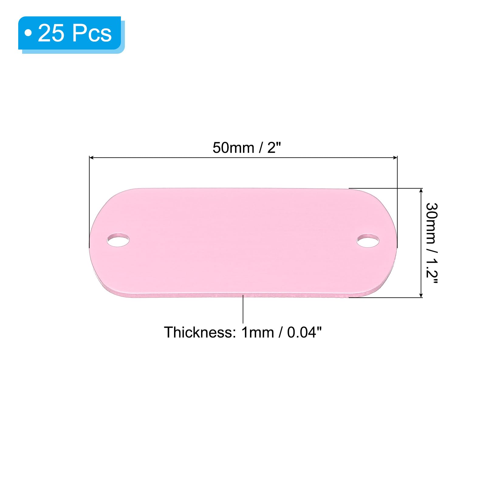 PATIKIL 25pcs Metal Stamping Blanks - Image 2