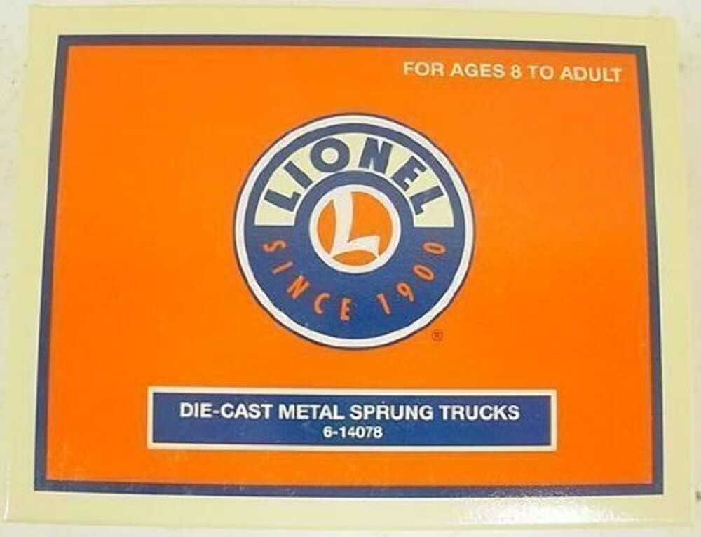 Lionel O Gauge Die Cast Metal Sprung Trucks 2-Pack Model Train Parts Accessory