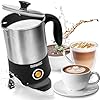Duronic MF300 Montalatte elettrico 2 in 1, Schiumalatte automatico 300 ml, Scaldalatte 550W, Cappucinatore, Emulsionatore, Facile da usare e pulire, Ideale per caffè cioccolata calda cappuccino latte
