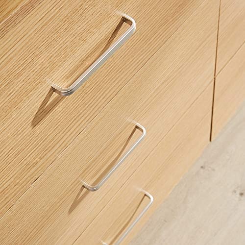 Home Source Wide Chest of 6 Drawers Bedroom Storage, Oak, Metal Runners