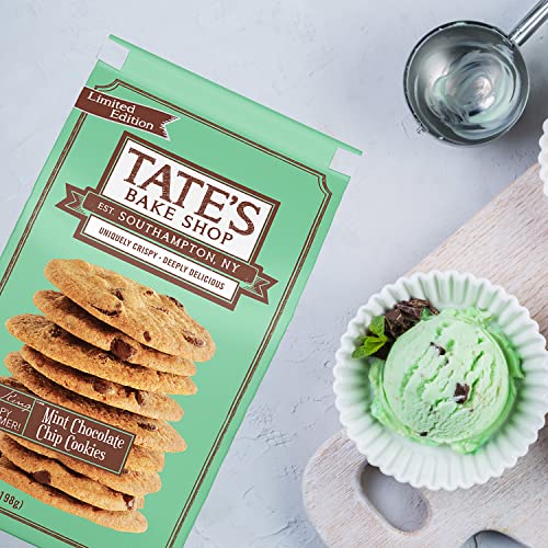 Tate's Bake Shop Cookies Variety Pack, Mint Chocolate Chip & Chocolate Chip Cookies, 4-7 Oz Bags #TOP6