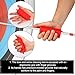 Sinbana Archery Arrow Puller Gripper - Durable Archery Arrow Removal Pull Tool with Ergonomic Grip & Keychain for Competitive Recurve Bow or Crossbow Accessories and Equipment (Red)