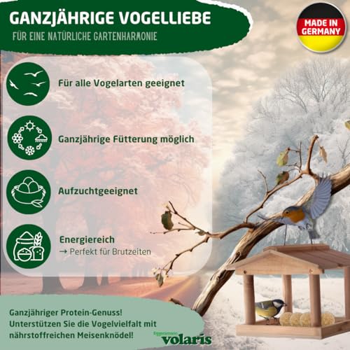 Eggersmann volaris 6 x XXL knoedels met net, 3 kg, graanbal voor wilde vogels, voedzaam compleet voer voor alle vogelsoorten - Afbeelding 4