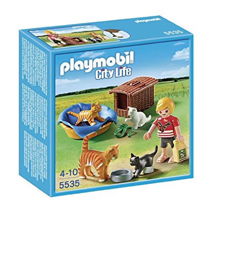 Playmobil Cat Family with Basket Building Kit