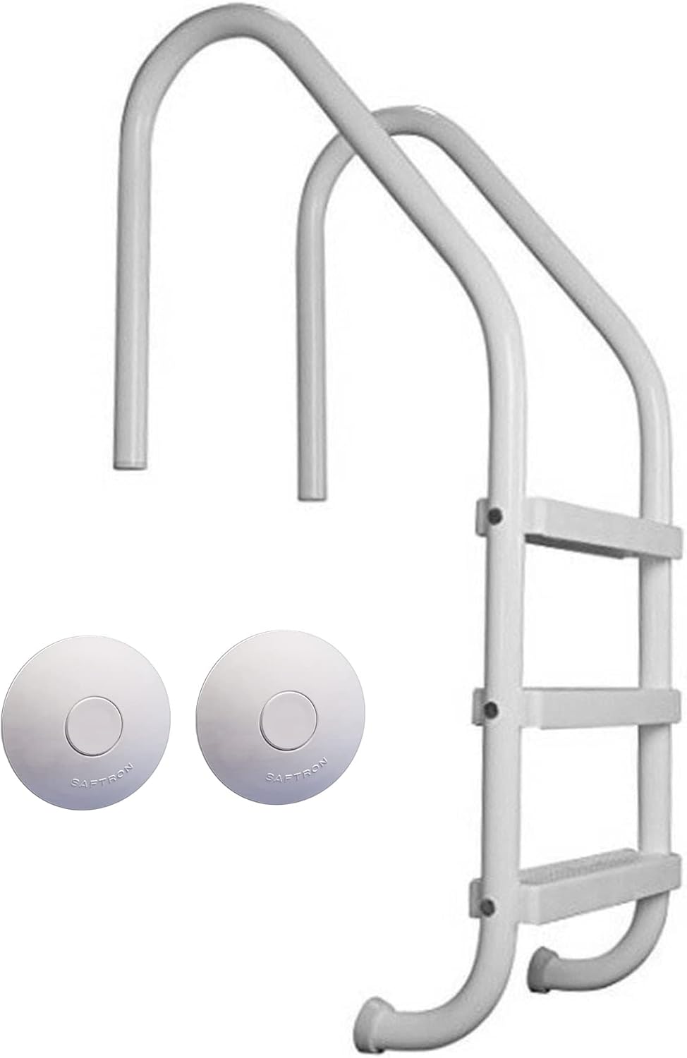 Saftron Polymer Finish Inground Pool Step Ladder with Swimming Pool Ladder and