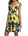 LuckyMore Women's Summer Sundress Floral Printed Sleeveless Casual A Line Dress Yellow S