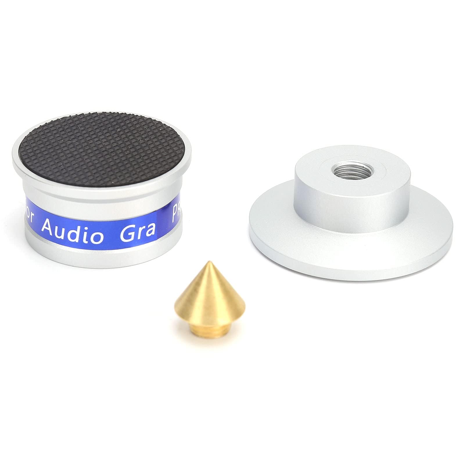 4 *Piedini di Isolamento, Punte per Cuscinetti di Isolamento per Giradischi, Cuscinetti per Punte di Isolamento Anti-vibrazione e Gomma Antiscivolo per Registratori di