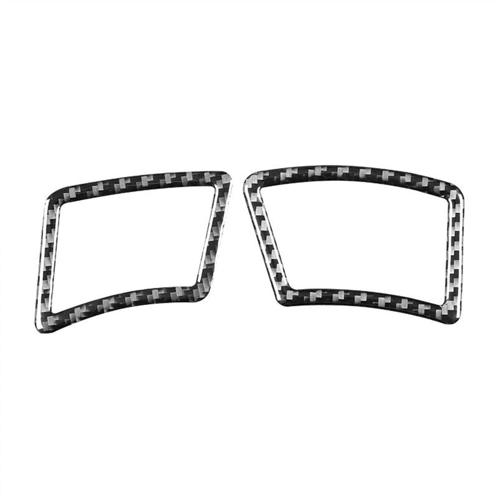 Piwine Black Car Decoration Interior Accessories Left Dashboard Panel Air Outlet Frame Cover Stickers For 5 Series E60 2004-2010