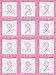 Jack Dempsey Stamped White Quilt Blocks 9"X9" 12/Pkg-Hope Ribbons