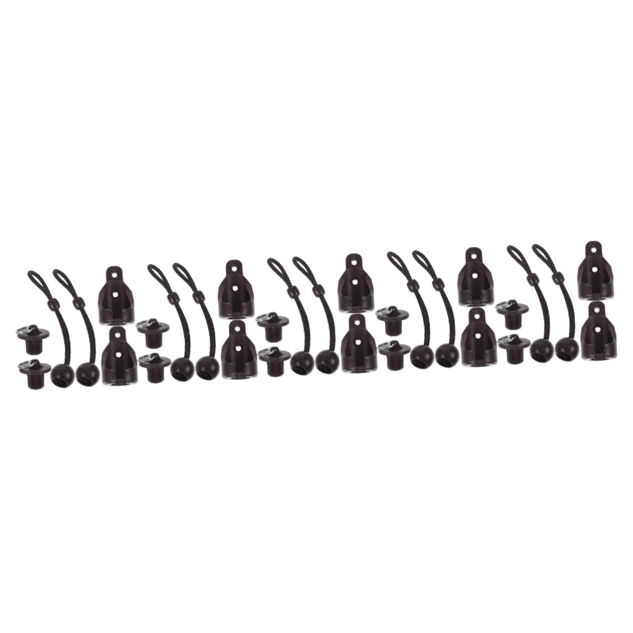 Support pour rideau avec boucle coupe-vent en élastique résistant