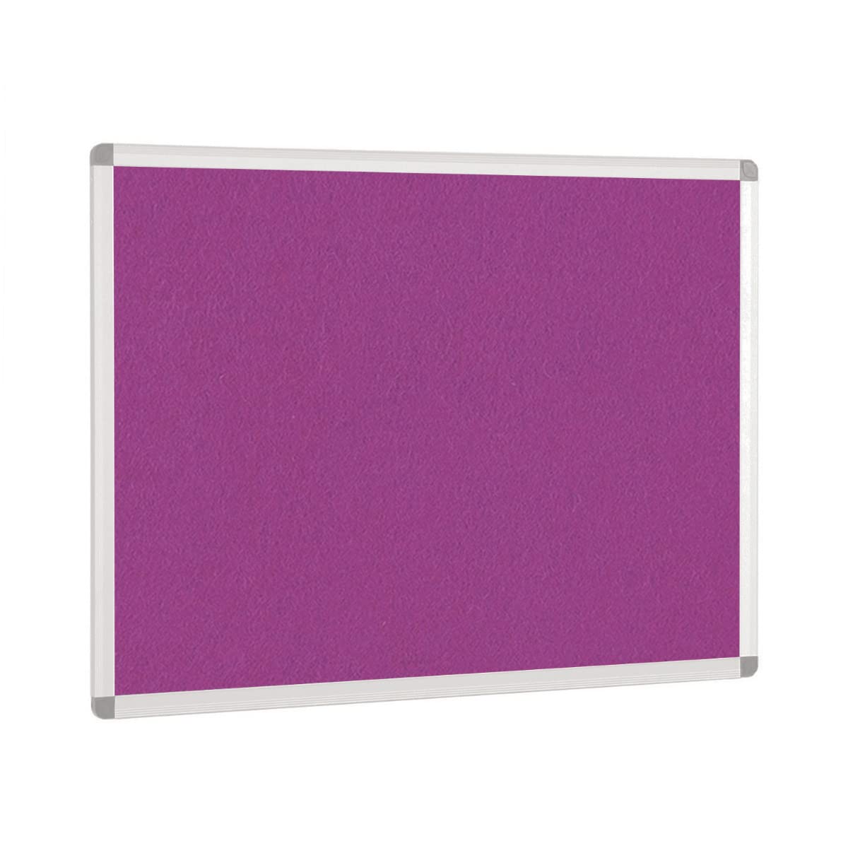 Aluminium Framed Notice Boards - Accent Colours - 900mm x 600mm - Lavender