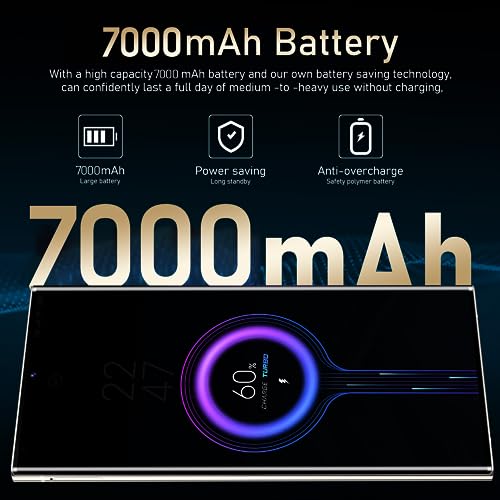 Arackyer S23 Pro Cell Phone, 5G Unlocked Android Smartphone, 7.3\" FHD, 8+512GB, 48+13MP Camera, 1TB Expandable Storage, 7000mAh Long Battery Life, Stylus Pen (Green)