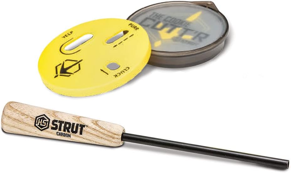 Hunters Specialties STRUT Cookie Cutt'R Combo Glass Pot Call - Must Have Turkey Hunting Accessory