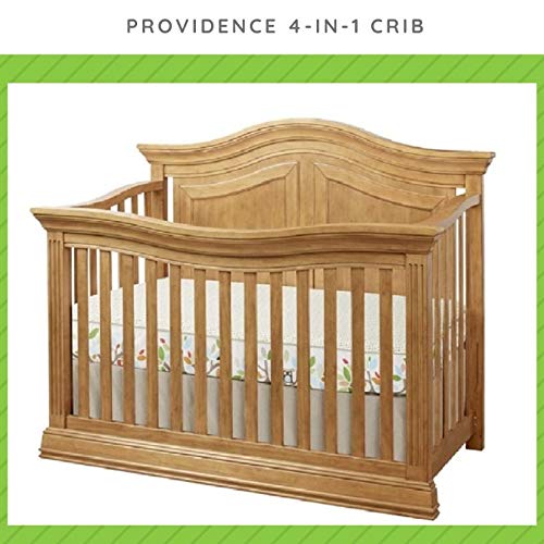 Full-Size Conversion Kit Bed Rails For Sorelle & Lusso Cribs | Multiple Finishes Available - See Description For List Of Compatible Cribs (Vintage Frost) #TOP3