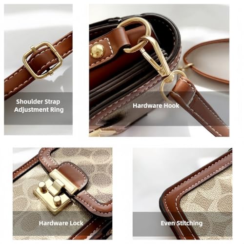 Chic Crossbody Bag with Adjustable Shoulder Strap and Secure Closure - Fashionable Pattern, Lightweight, Ideal for Daily Use and Travel D4