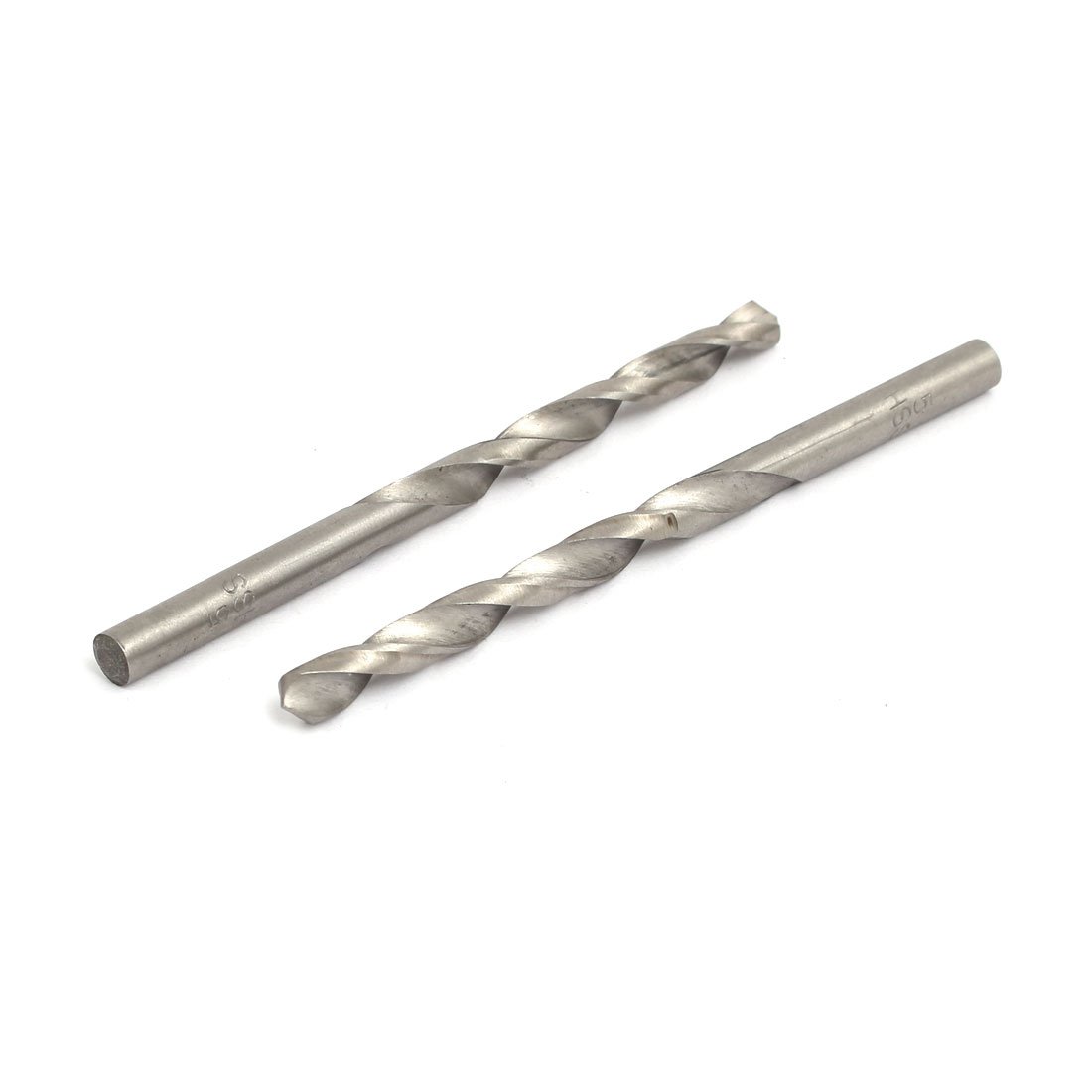 Aexit 5mm Dia Tool holder 84mm Length HSS Round drill hole Twist Drill Bit Silver Tone 5pcs Model:86as401qo551